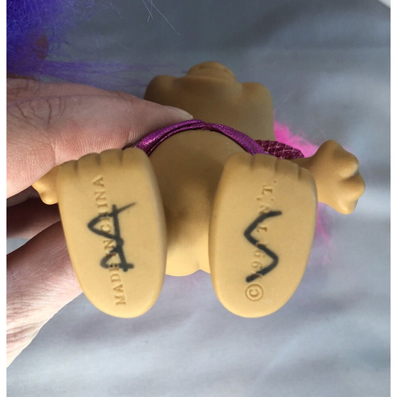 Vintage Lot Of‎ 4 TNT Trolls 1991 Doll Toy 5" - Picture 4 of 8